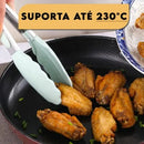 Kit de 12 Utensílios de Cozinha em Silicone | Colheres e Espátulas Antiaderentes com Suporte – Livre de BPA