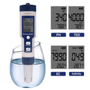 Medidor Digital 5 em 1 JUANJUAN – pH, Temperatura, TDS, EC e Salinidade com Calibração Automática à Prova d’Água