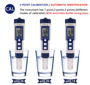 Medidor Digital 5 em 1 JUANJUAN – pH, Temperatura, TDS, EC e Salinidade com Calibração Automática à Prova d’Água