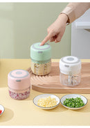 Mini Picador de Alho e Vegetais Elétrico KEMORELA | Moedor de Carne, Triturador de Alho e Gengibre USB | Ferramenta de Cozinha Compacta