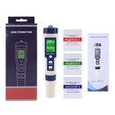Medidor Digital 5 em 1 JUANJUAN – pH, Temperatura, TDS, EC e Salinidade com Calibração Automática à Prova d’Água