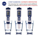 Medidor Digital 5 em 1 JUANJUAN – pH, Temperatura, TDS, EC e Salinidade com Calibração Automática à Prova d’Água