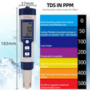 Medidor Digital 5 em 1 JUANJUAN – pH, Temperatura, TDS, EC e Salinidade com Calibração Automática à Prova d’Água