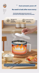 Panela Elétrica Multifuncional 2025 | Antiaderente, 1,5L–2L | Cozimento, Arroz, Sopas e Ensopados