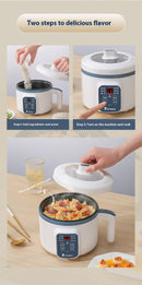 Panela Elétrica Multifuncional 2025 | Antiaderente, 1,5L–2L | Cozimento, Arroz, Sopas e Ensopados