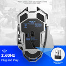 Mouse Sem Fio SC300 SSMMDZ – Recarregável, Silencioso, 6400 DPI, Luzes Coloridas, Para Notebook e Desktop