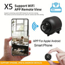 Mini Câmera X5 – 1080P Full HD, Visão Noturna, Detecção de Movimento e Conectividade Wireless