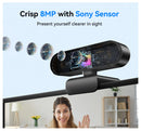 Webcam EMEET C960 4K – USB com Tripé, Autofoco e Microfone Integrado para Streaming e Videoconferências