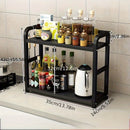 Prateleira de Bancada de Metal 2 Camadas | Organizador de Café, Canecas e Condimentos | Rack de Cozinha à Prova de Ferrugem