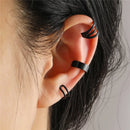 Ear Cuffs Femininos KOTiK 2025 – Brincos de Clipe Sem Furo com Zircônia Cúbica, Modernos e Geométricos