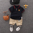 Conjunto Infantil Menino Verão – Camiseta e Shorts em Algodão 2 Peças com Estampa Divertida