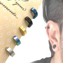 2 Peças Brincos de Aço Inoxidável 316L | Argolas Clip-On Sem Perfuração para Homens