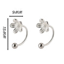 Brincos Femininos Real 925 Prata Esterlina – Flor Minimalista, Fino Luxo