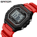 Relógio Masculino Esportivo SANDA 2156 – Digital Militar, à Prova d’Água, com LED e Cronômetro