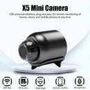 Mini Câmera X5 – 1080P Full HD, Visão Noturna, Detecção de Movimento e Conectividade Wireless