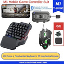 Controlador Móvel LEEDOAR M1 Pro 4 em 1 – Adaptador Mouse e Teclado Bluetooth V5.0 Programável para iOS e Android
