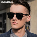 Óculos de Sol Masculinos MUMUCREAN 2025 – Retro Clássico Polarizado com Proteção UV400, Lentes Quadradas