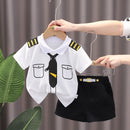 Conjunto Infantil Menino Verão – Camiseta e Shorts em Algodão 2 Peças com Estampa Divertida