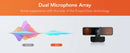 Webcam Nuroum V11 – Full HD 1080p 60fps com Microfone Integrado, Plug & Play para PC e Laptop
