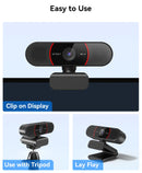 Webcam EMEET C960 4K – USB com Tripé, Autofoco e Microfone Integrado para Streaming e Videoconferências