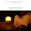 Luz Noturna Infantil em Silicone – Pato com Temporizador, Recarregável USB e Controle por Toque