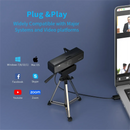 Webcam Nuroum V11 – Full HD 1080p 60fps com Microfone Integrado, Plug & Play para PC e Laptop