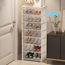 Organizador de Sapatos 6/8 Camadas | Sapateira Intercalar com Estrutura de Metal e Camadas de Tecido | Ideal para Entrada, Corredor ou Sala de Estar