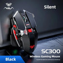 Mouse Sem Fio SC300 SSMMDZ – Recarregável, Silencioso, 6400 DPI, Luzes Coloridas, Para Notebook e Desktop