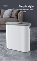 Lixeira de Banheiro VIE LENTE 10L – Pressão com Tampa, Design Compacto para Cozinha e Banheiro