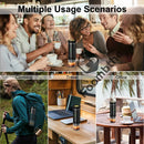 Máquina de Café Espresso Elétrica Portátil Wireless DENOKIN | 3 em 1 para Cápsulas, Pó e Viagem | Para Carro, Casa e Camping