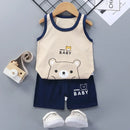 Conjunto Infantil em Algodão – Camiseta Regata e Shorts para Meninos e Meninas | Moda Verão