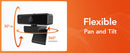 Webcam Nuroum V11 – Full HD 1080p 60fps com Microfone Integrado, Plug & Play para PC e Laptop