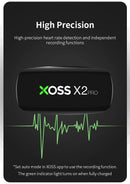 XOSS X2 Pro – Monitor de Frequência Cardíaca Recarregável para Natação, Corrida, Ciclismo e Vela