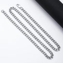 Colares Punk Básicos em Aço Inoxidável – Corrente Curb/Cuban 3, 5 e 7mm para Homens e Mulheres