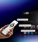 VEVSHAO V80 Projetor 4K – Full HD 1080P, 2200 Lúmens, Android 11, WiFi 6, Home Theater com Suporte Base