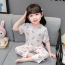 Conjunto de Pijama Infantil em Algodão – Regata e Shorts de Verão com Estampa de Desenho Animado (4 a 6 anos)