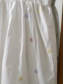 Vestido Infantil Princesa Floral com Bordado – Algodão, 1 a 6 Anos – Modelo Europeu