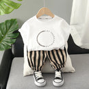 Conjunto Infantil Menino Verão – Camiseta e Shorts em Algodão 2 Peças com Estampa Divertida