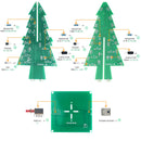 Kit Eletrônico 3D de Árvore de Natal – DIY com LEDs Piscantes Coloridos para Montagem e Prática de Soldagem