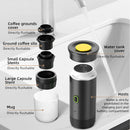 Máquina de Café Espresso Elétrica Portátil Wireless DENOKIN | 3 em 1 para Cápsulas, Pó e Viagem | Para Carro, Casa e Camping