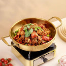 Panela de Aço Inoxidável com Cabo | Para Cozinhar Arroz, Paella, Frutos do Mar e Lanches | Panelas Secas para Uso Doméstico