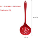 Colher Escumadeira de Silicone | Antiaderente, com Fendas, Resistente e Flexível para Cozinha