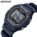 Relógio Masculino Esportivo SANDA 2156 – Digital Militar, à Prova d’Água, com LED e Cronômetro