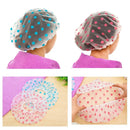 Kit 3 Toucas de Banho Femininas Reutilizáveis – Impermeável com Elástico Largo, Estilo Ponto