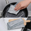 Panos de Limpeza em Microfibra com Arame de Aço | Dupla Camada, Não Arranha | Toalhas de Cozinha, Banheiro e Utensílios Domésticos (5/20 Peças)