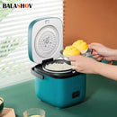Mini Panela Elétrica de Arroz BALASHOV | Cozinha Doméstica para 1-2 Pessoas | Panela de 1,2L com Função de Aquecimento e Vaporizador