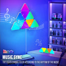 LED smart WIFI triangle wall light RGB indoor atmosphere light APP music synchronization game room TV bedroom decoration