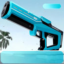 Pistola de Água Automática Abay – Brinquedo Elétrico de Tiro Contínuo para Praia, Piscina e Diversão ao Ar Livre