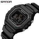 Relógio Masculino Esportivo SANDA 2156 – Digital Militar, à Prova d’Água, com LED e Cronômetro
