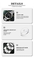 Relógio Masculino de Luxo DEYROS – Aço Inoxidável com Calendário